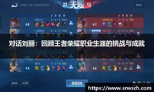 对话刘丽：回顾王者荣耀职业生涯的挑战与成就